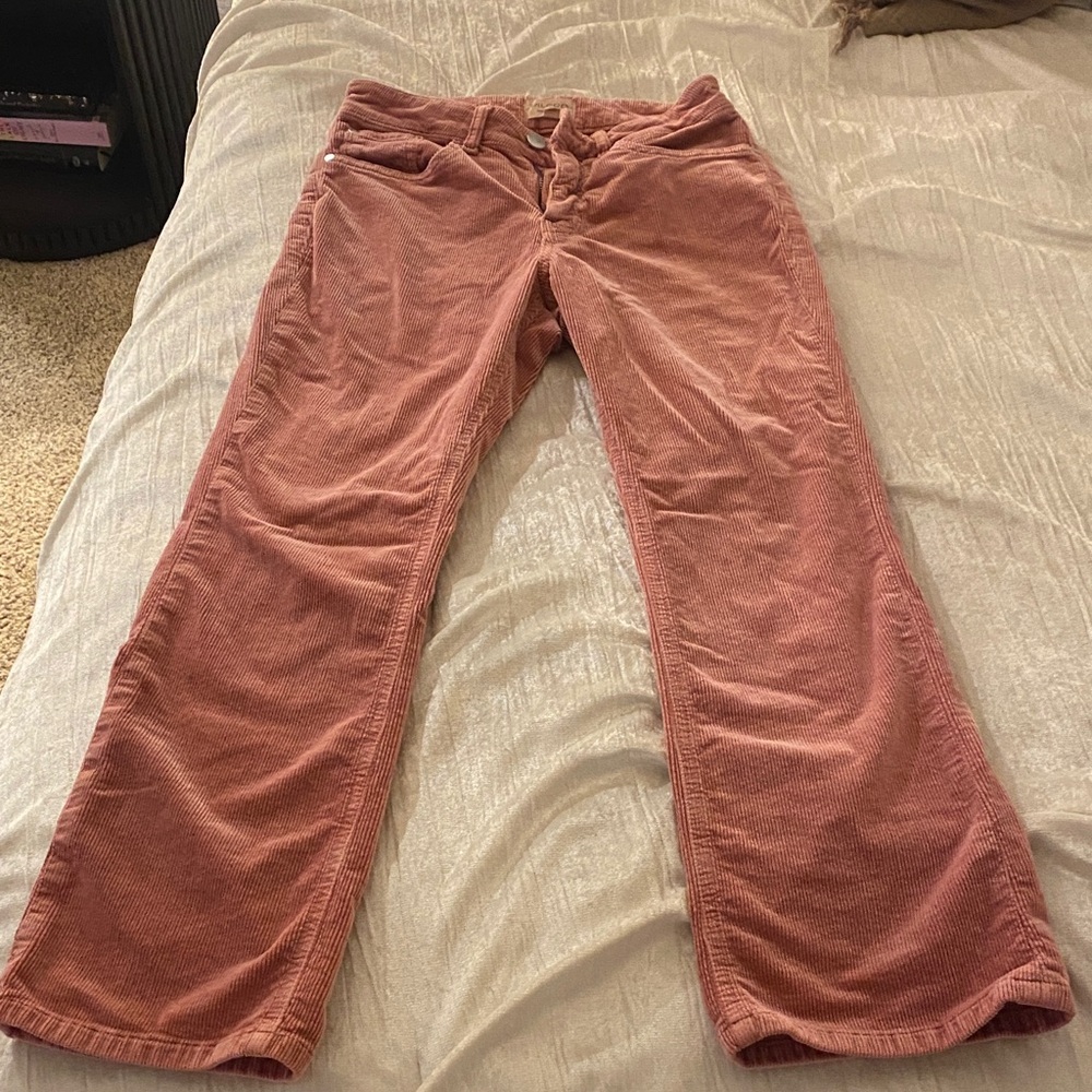 Pilcro Blush Corduroy Trousers